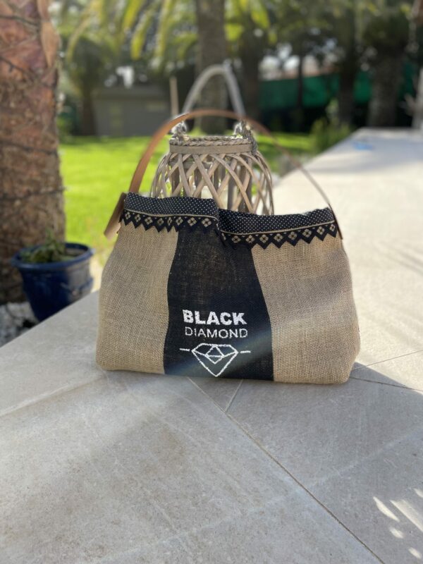 Cabas Black Diamond en dentelle noire