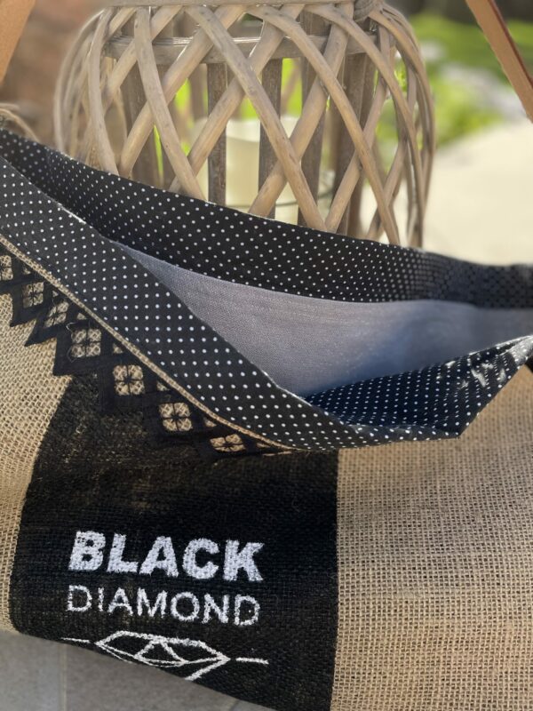 Cabas Black Diamond en dentelle noire – Image 2