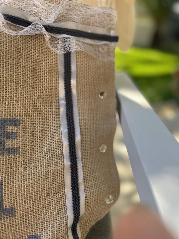 Grand cabas Green coffee argenté – Image 3